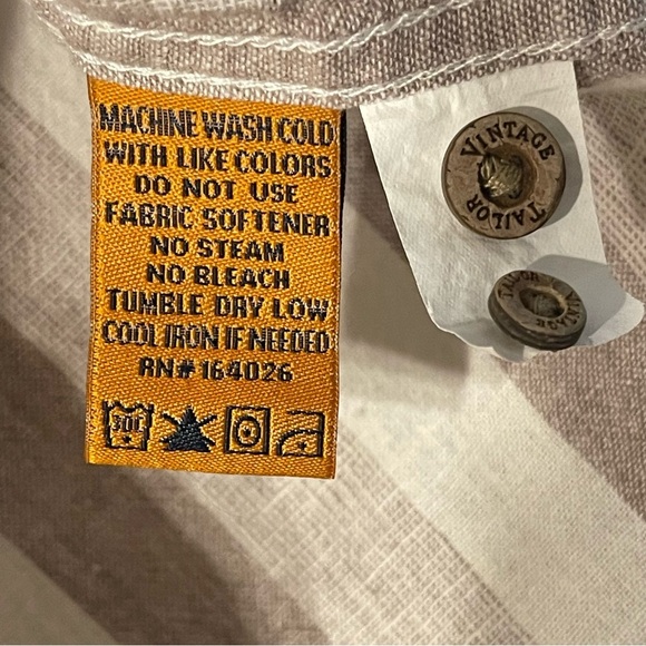 Tailor Vintage Small Men’s Button Down Shirt - Picture 4 of 4